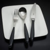 Windsor cream and black handled dishwasher safe cutlery - Image 3