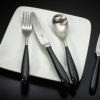 Windsor cream and black handled dishwasher safe cutlery - Image 4
