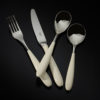 Windsor cream and black handled dishwasher safe cutlery