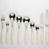 Windsor cream and black handled dishwasher safe cutlery - Image 2